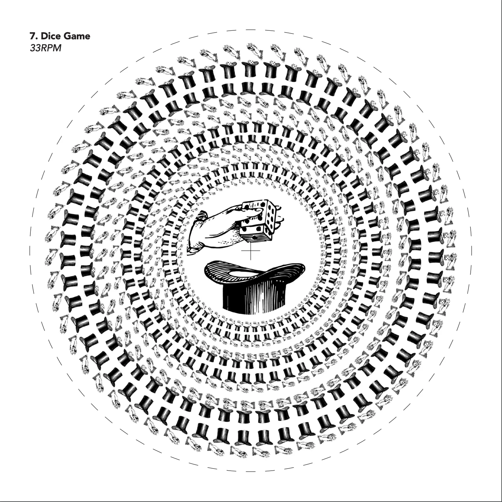 Dice Game design for vinyl zoetrope