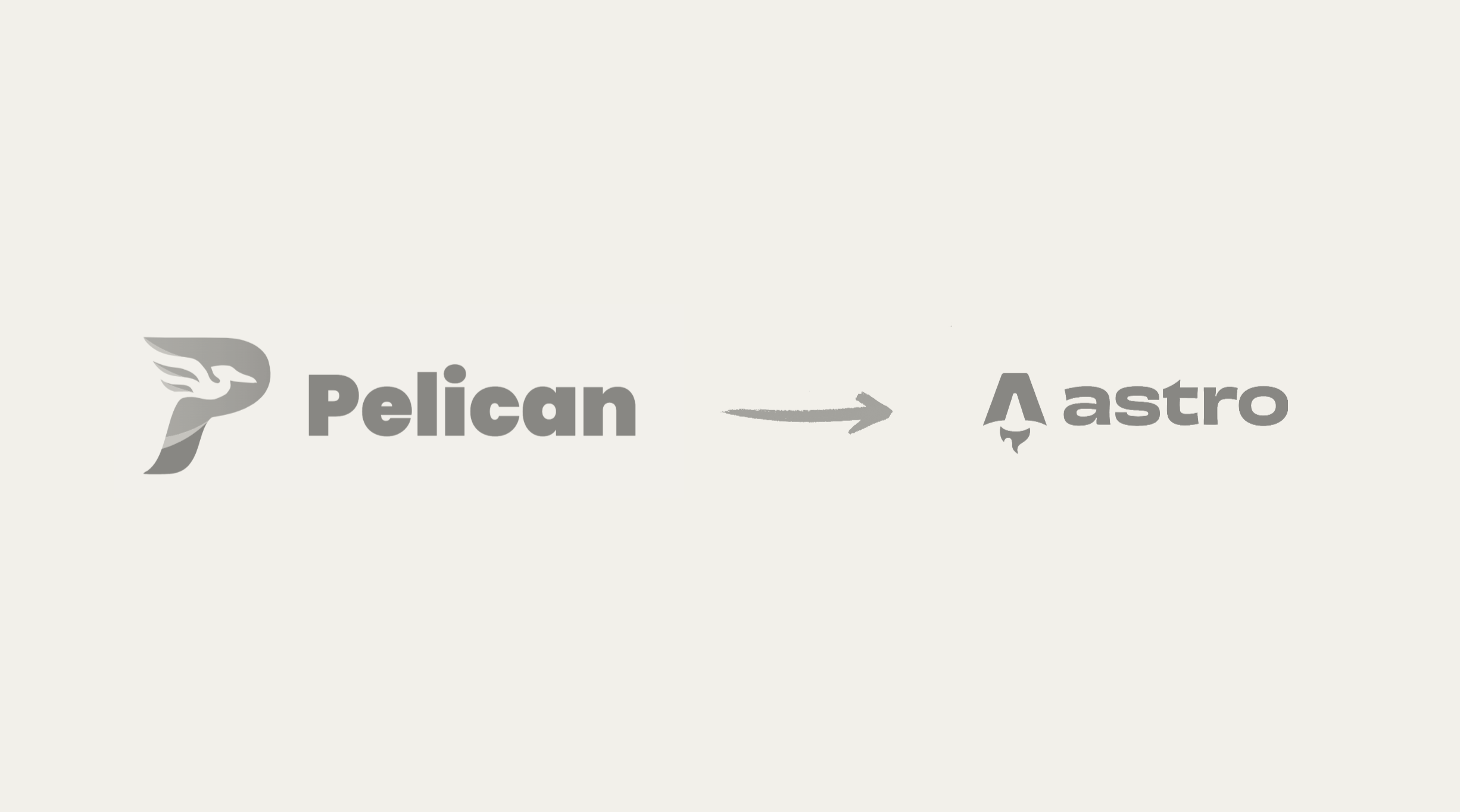 A photo describing the blog moving from using the Python Pelican library to using Astro, the JS metaframework.